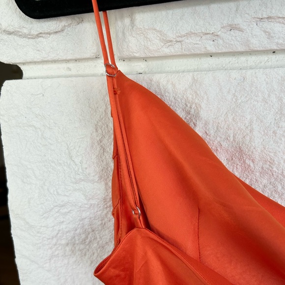 ZARA Draped Satin Effect Mini Slip Dress - Picture 10 of 15